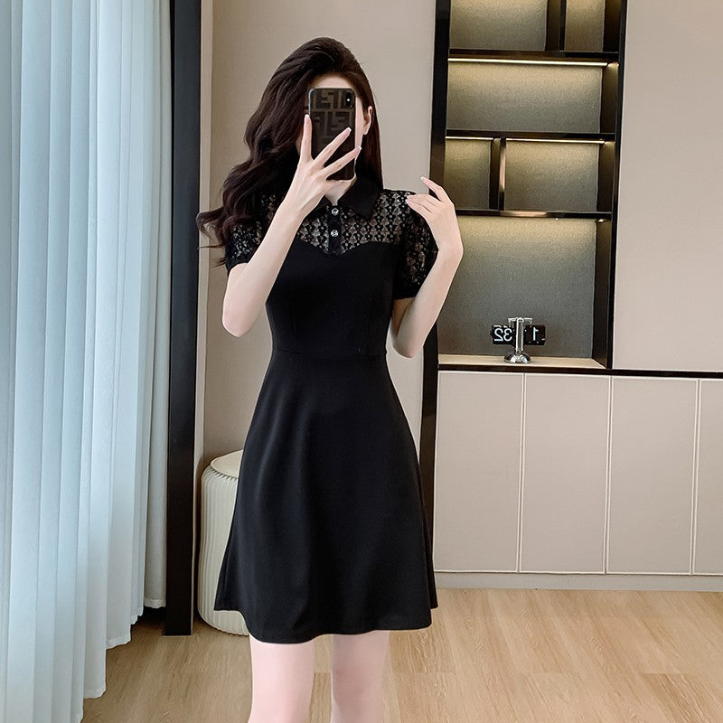 【dress】フランス風AラインレースワンピースG21719