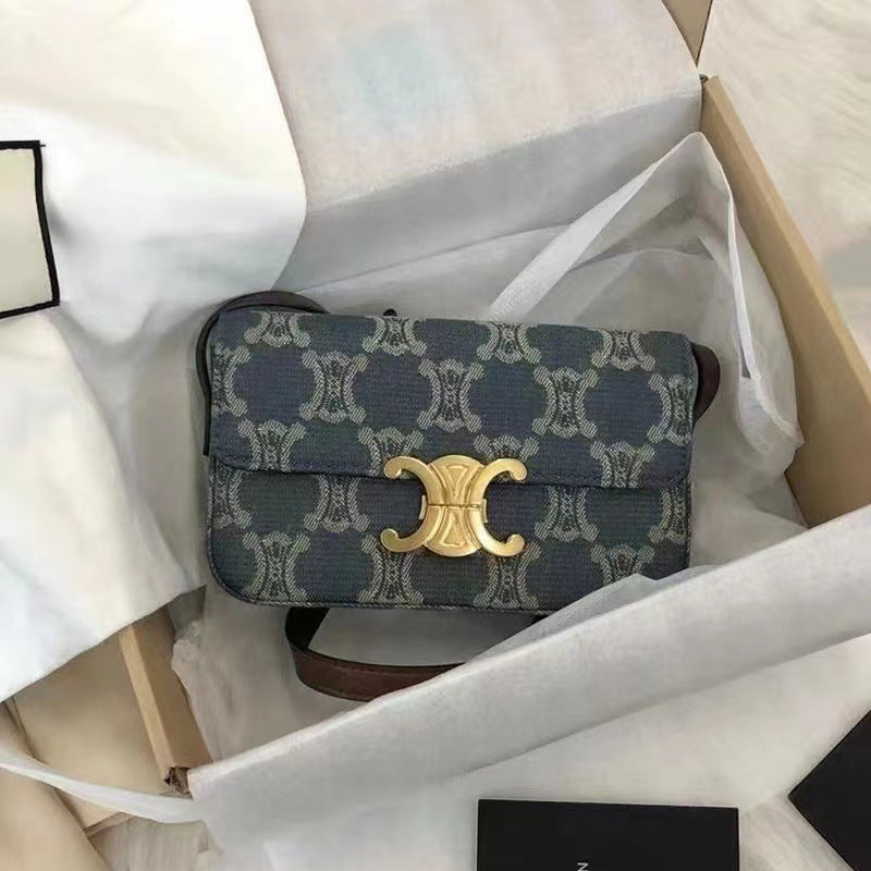 【小物】配色ハンドバッグF8079