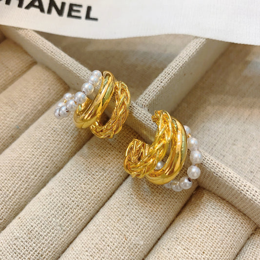 【小物】ビーズピアスアクセサリーF8060