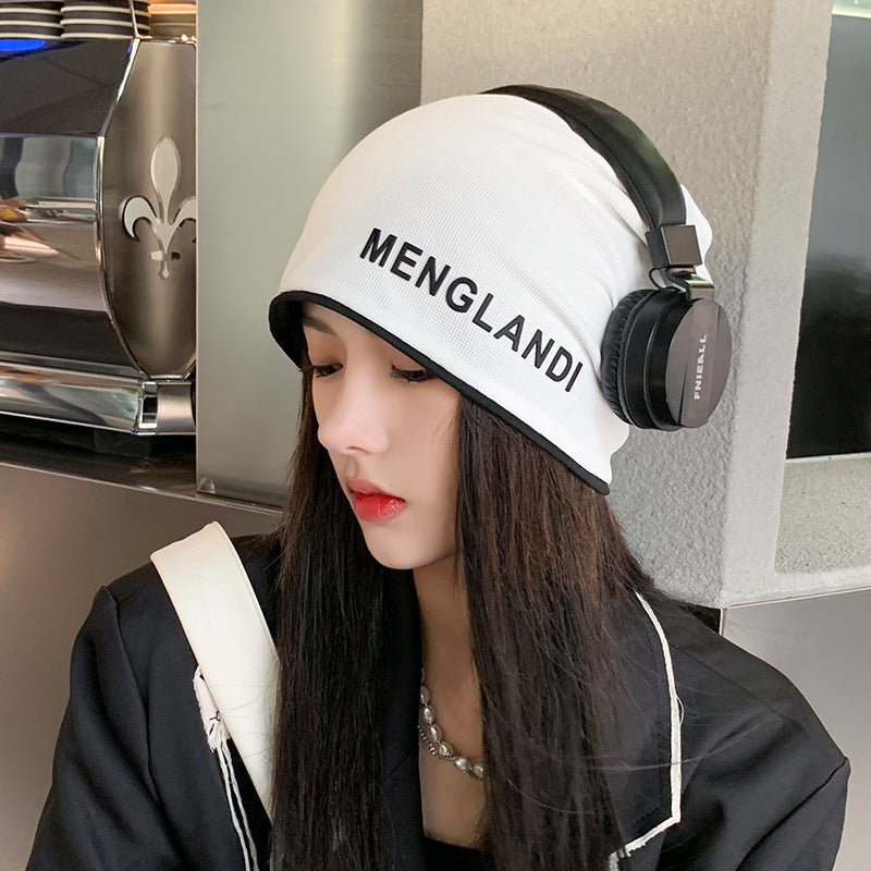 【小物】小顔効果 英字柄帽子G23371