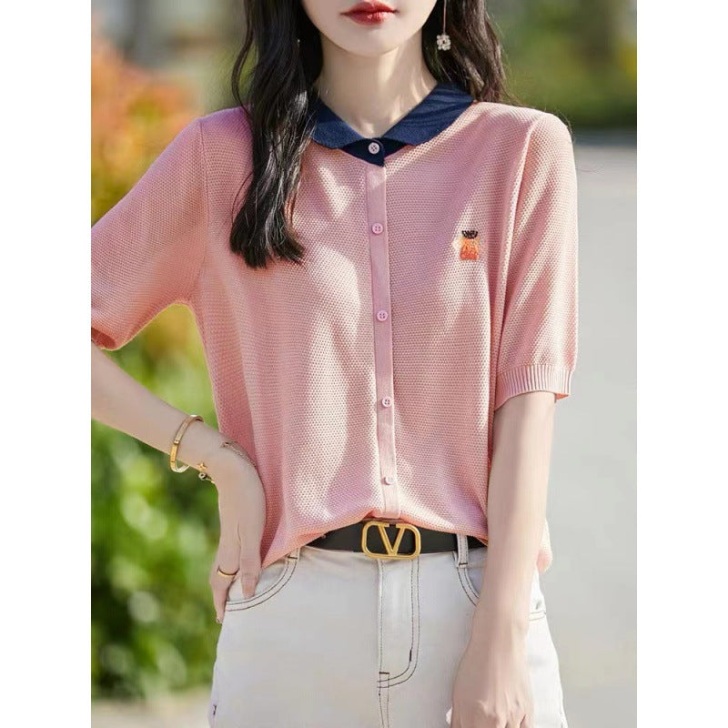 【tops】ニットTシャツG21942