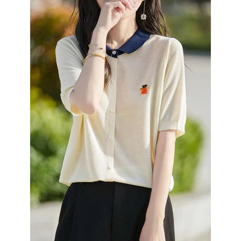 【tops】ニットTシャツG21942