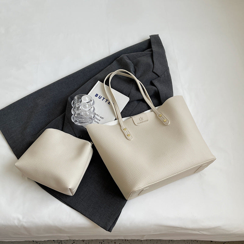 【小物】4色大容量ショルダーバッグF8174