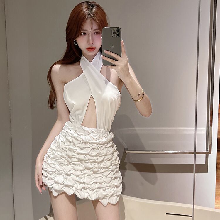 【dress】ホルターネックワンピース　M30154