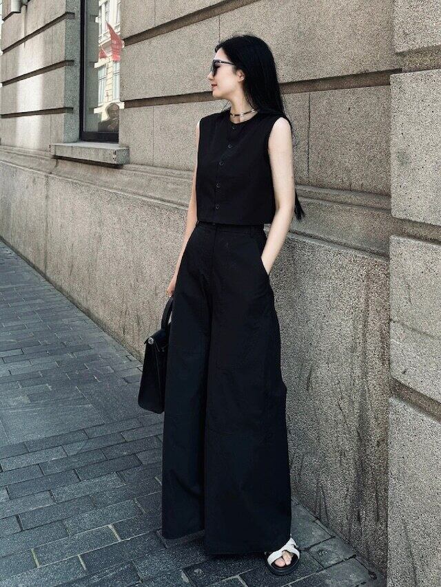 【set】2WAYタンクトップ+ワイドパンツ2点セットF7363