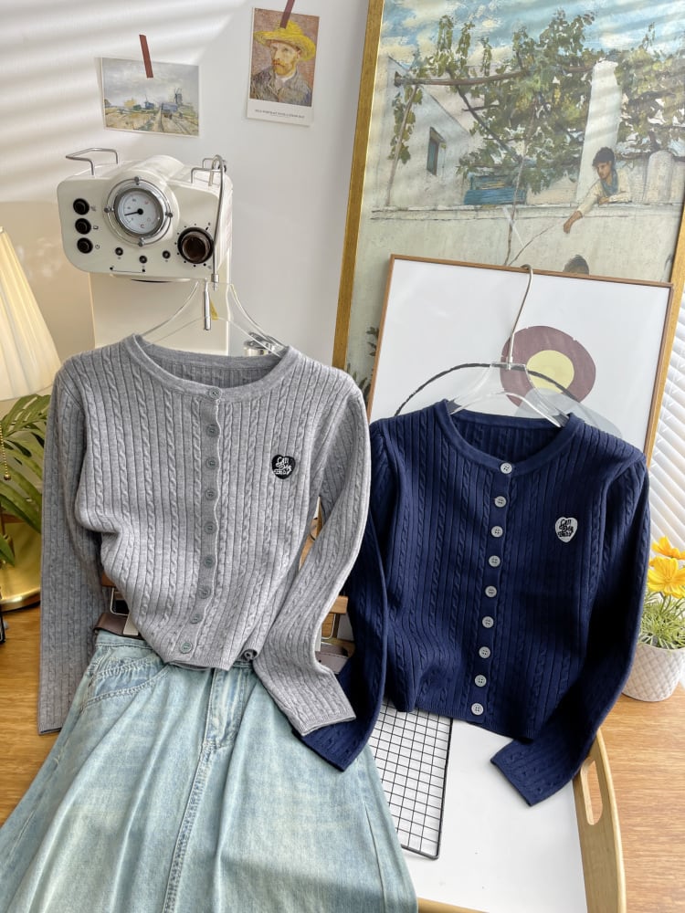 【outer】ニットカーデ　M25405