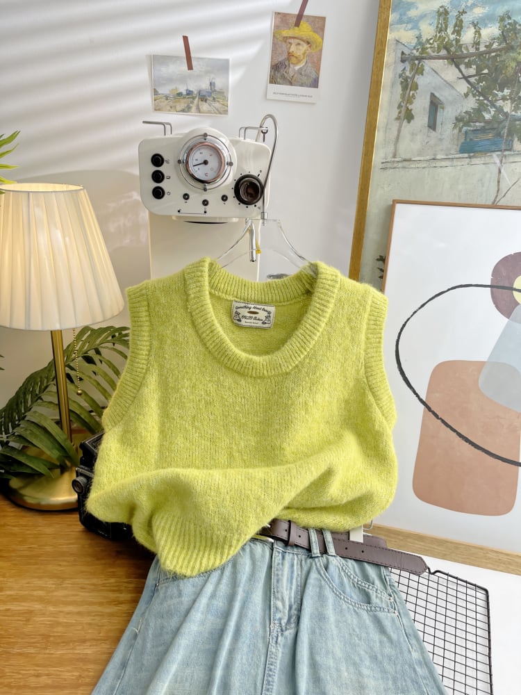【tops】ニットベスト　M25475