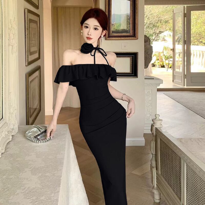 【dress】オフショルダーフリルワンピース G21120