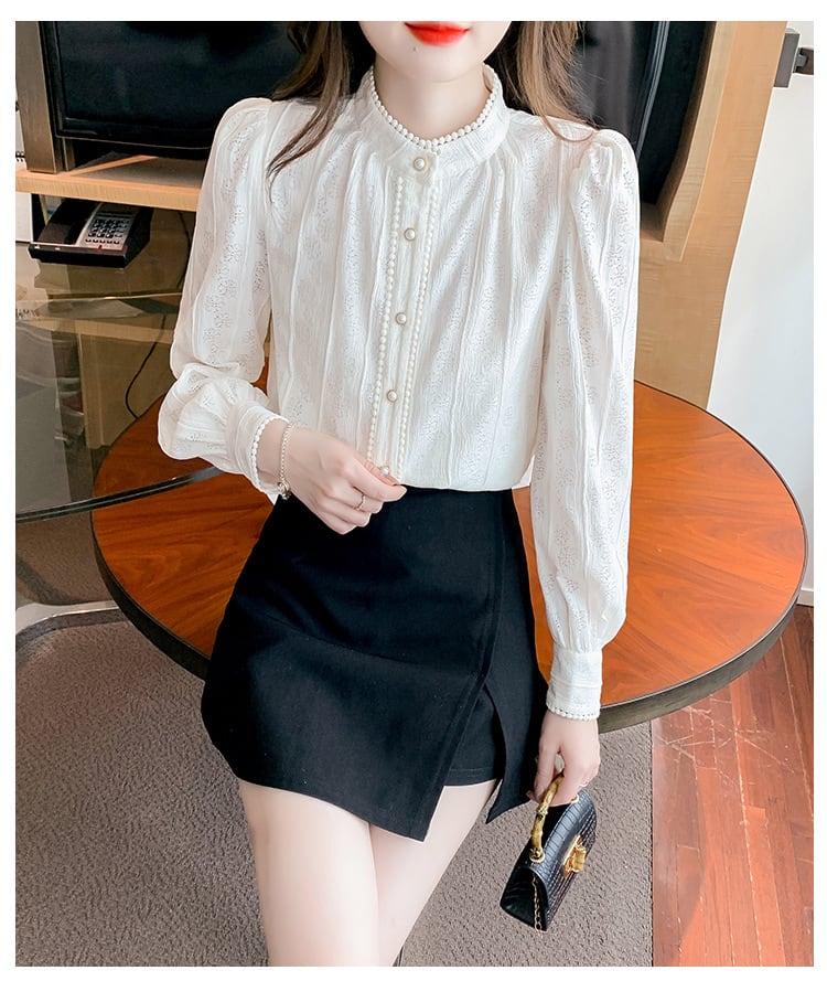 【tops】レースシャツトップス　M25424