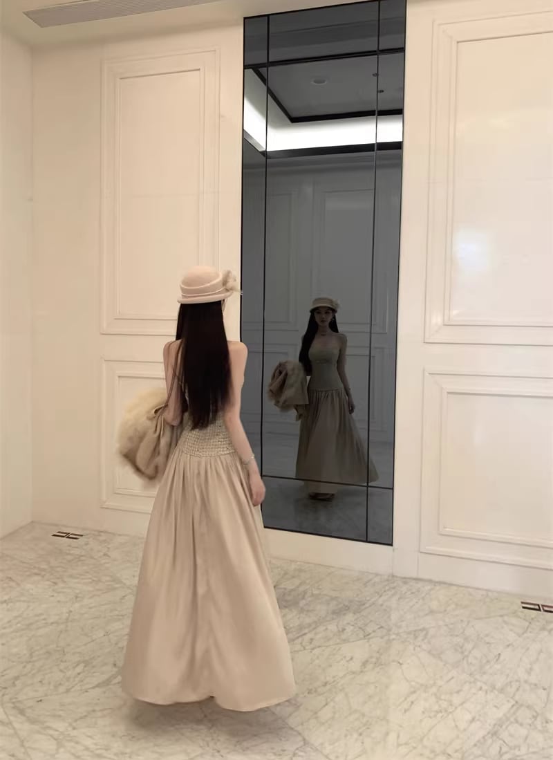 【dress】ロングチューブワンピース Q8461