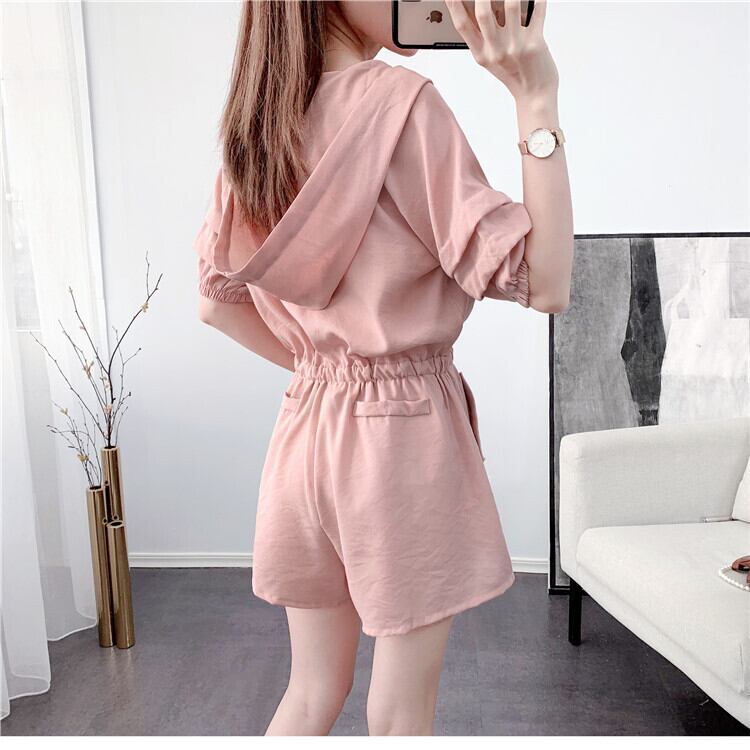 【set】ファッション好感度UP!気質満点ルーズ着痩せオールインワン G1047