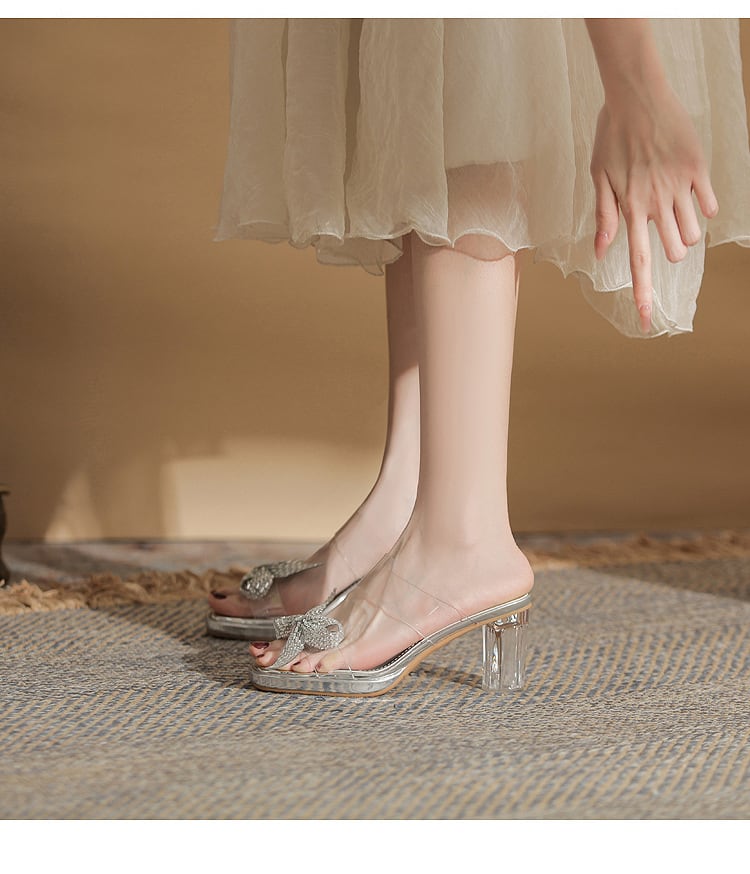 【shoes】リボン付きサンダル　M30228