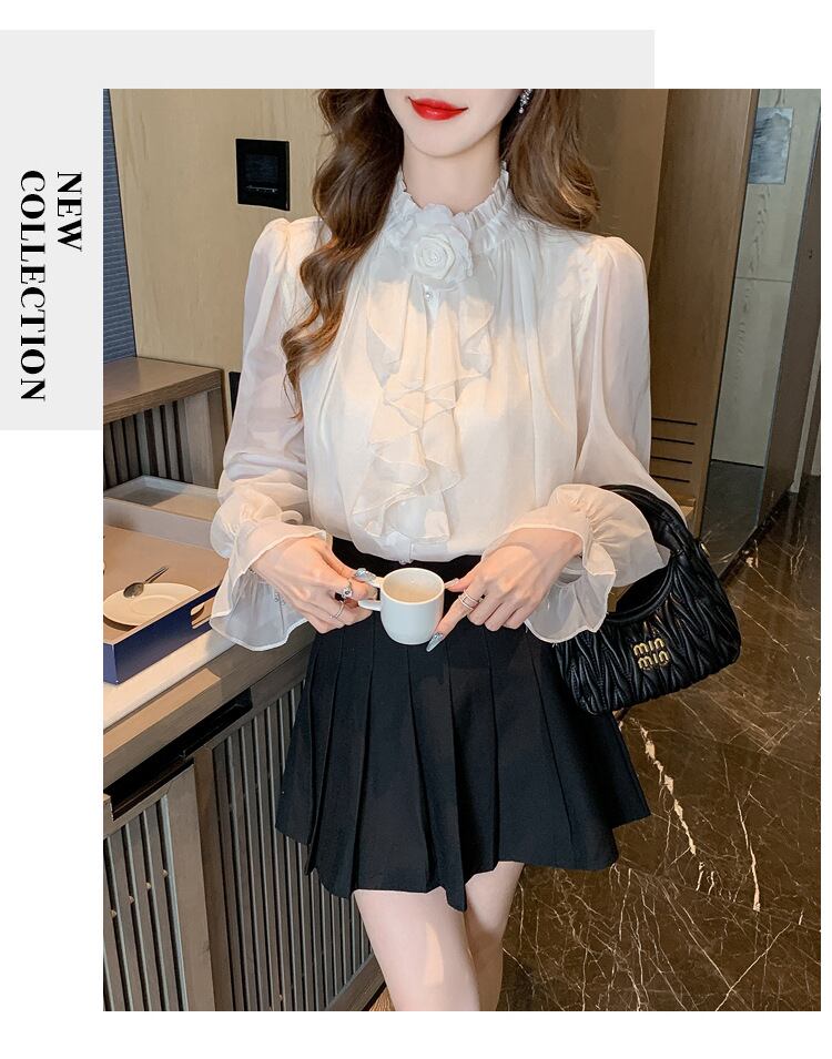 【tops】フリルブラウス　M29033