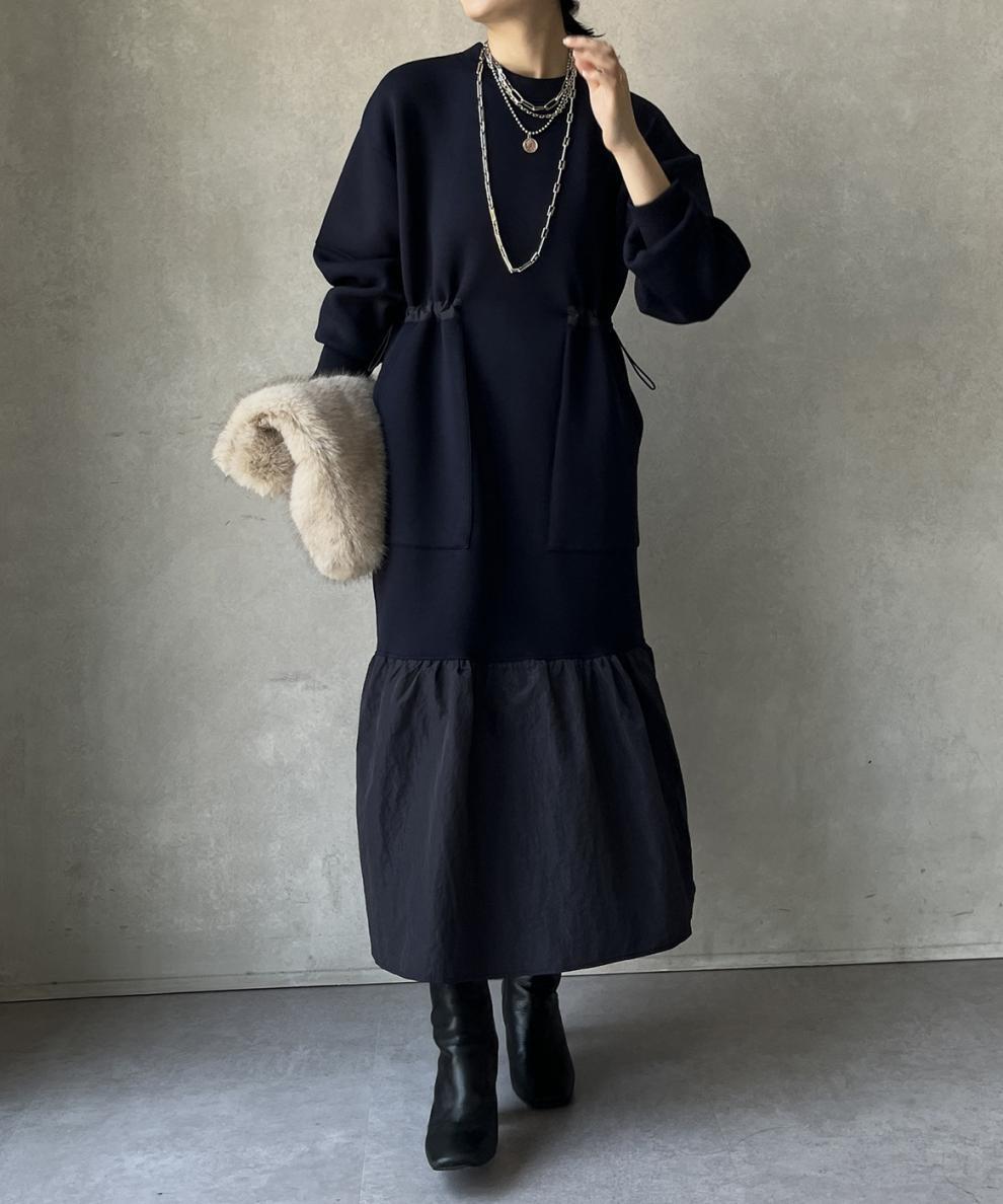 【dress】フレアドッキングカジュアルワンピース　N2899