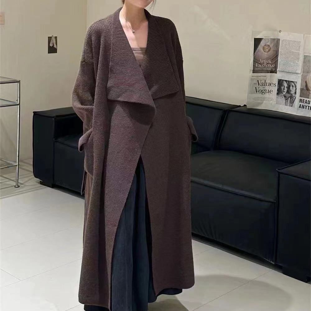 【outer】ロング丈ニットカーデ　M25614