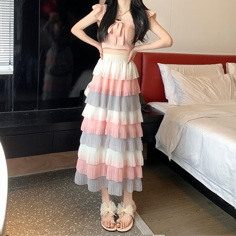 【bottoms】AラインスカートG20483