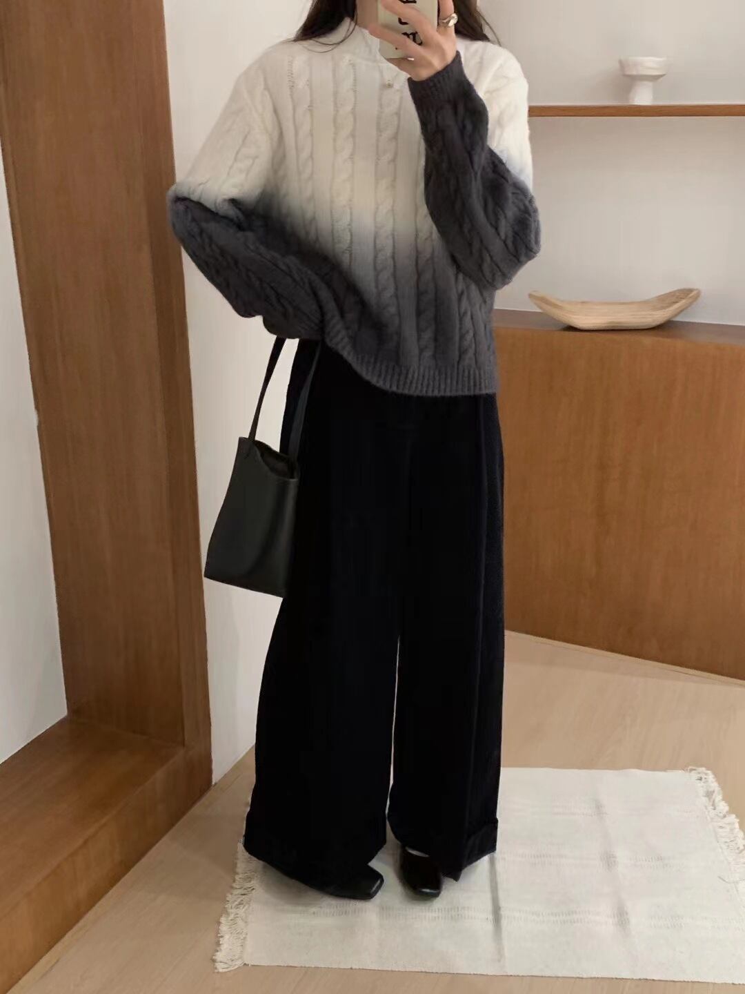 【tops】グラデーションニットセーター　M18708