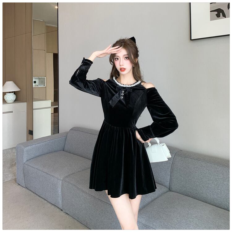 【dress】オフショルダーワンピース　M18564