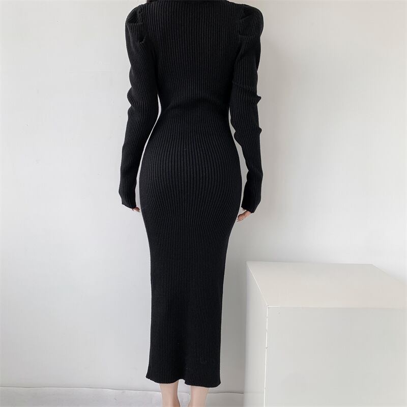 【dress】スリットワンピース　M18842