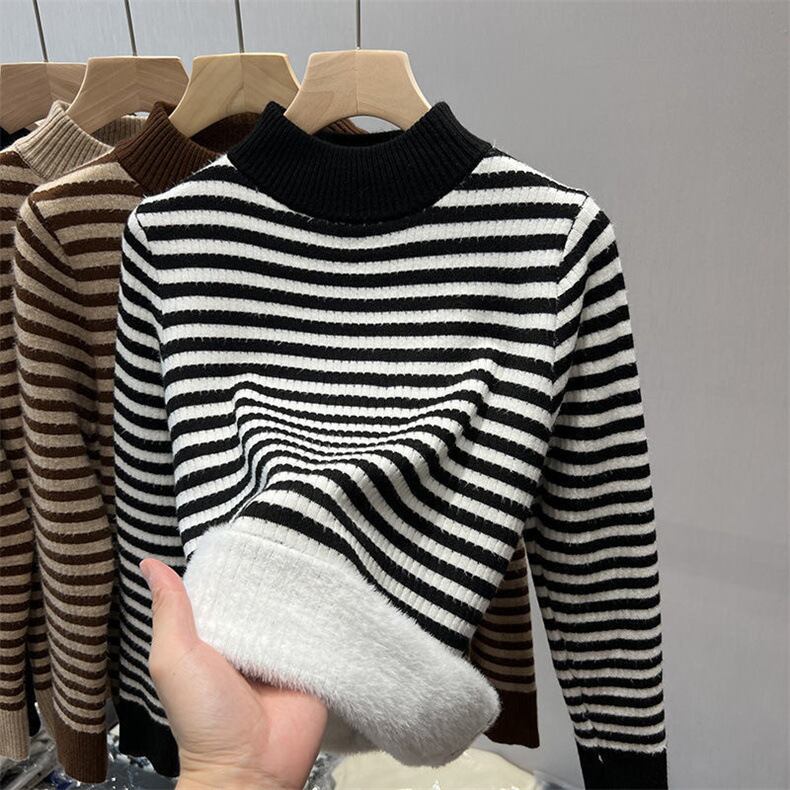 【tops】裹起毛ニットトップス　M27148