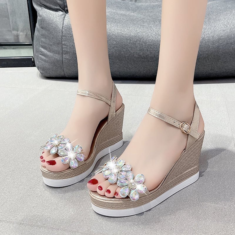 【Shoes】ウェッジヒールサンダル K0132