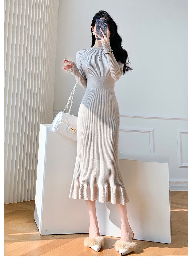 【dress】ニットワンピース　M19055