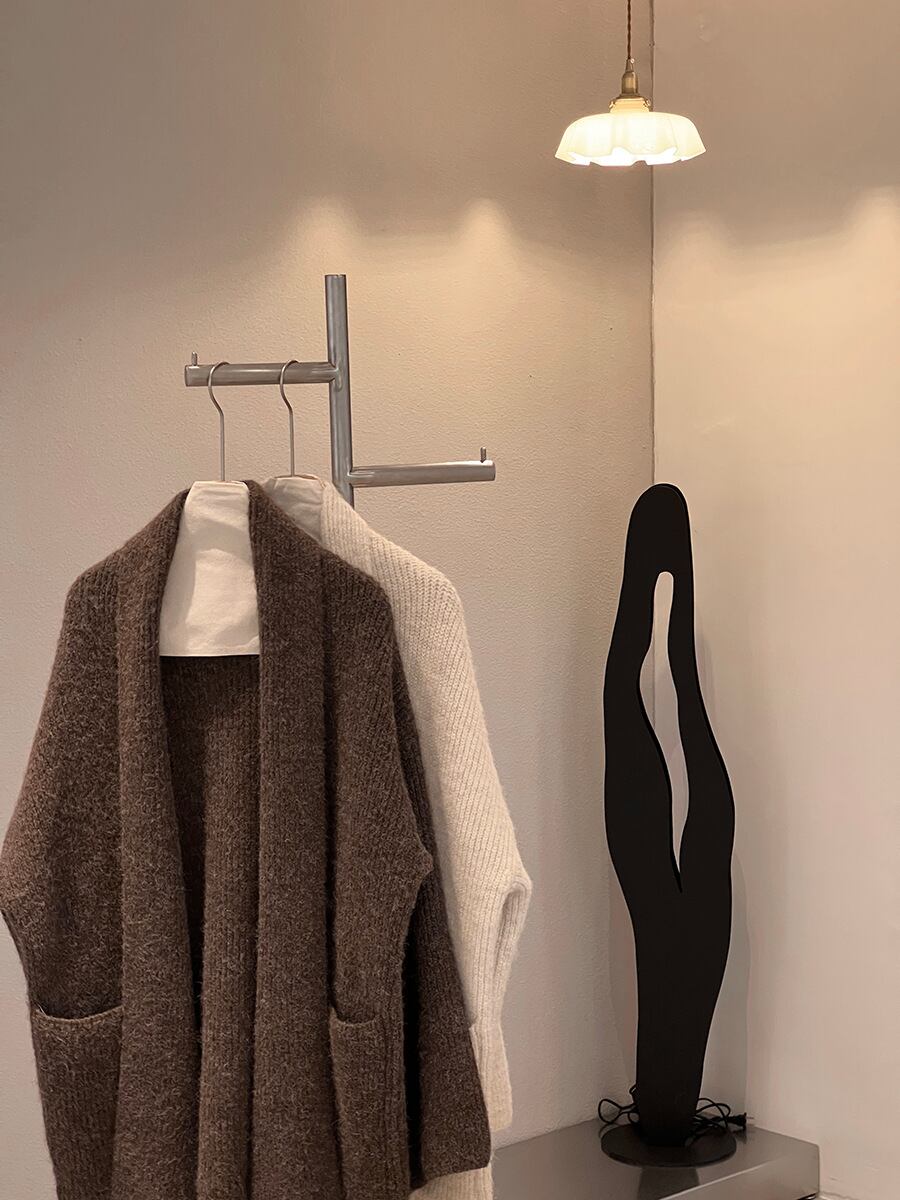 【outer】ロングニットカーディガン Q7242