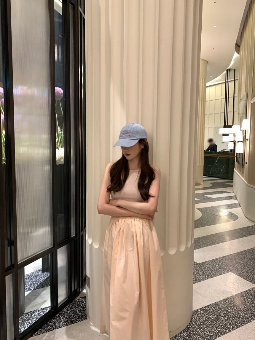 【dress】ギャザーノースリーブワンピース G20133