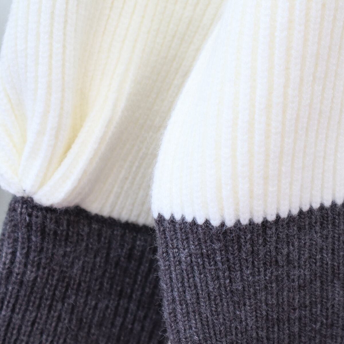 【outer】配色ニットカーデ　M18613