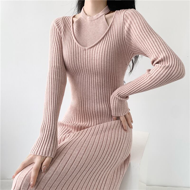 【dress】ニットワンピース　M18843
