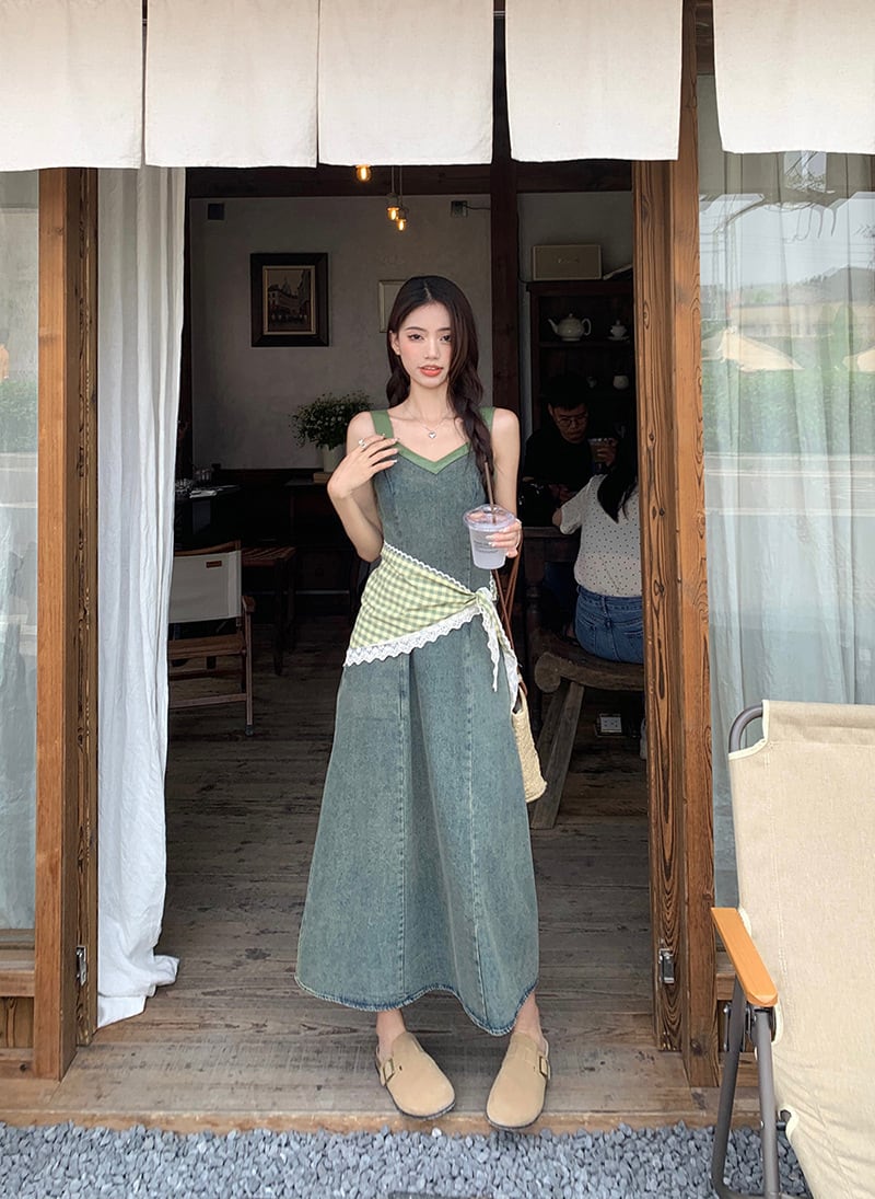 【dress】デニムキャミワンピースG21377