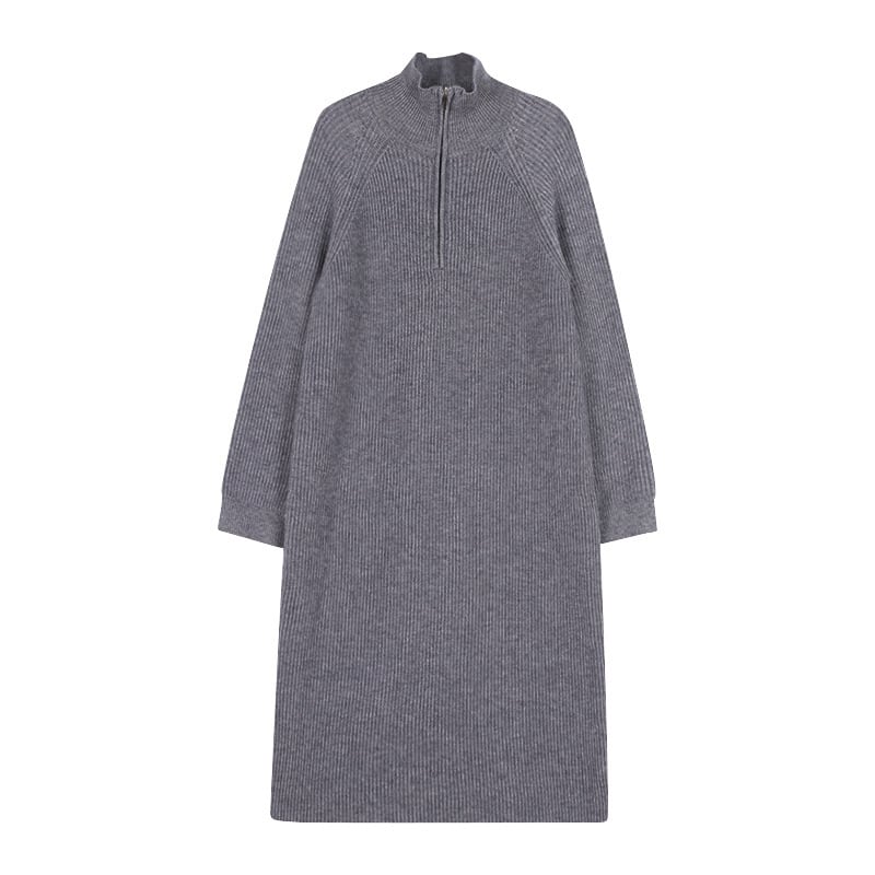 【dress】ファスナーニットワンピース　M27224