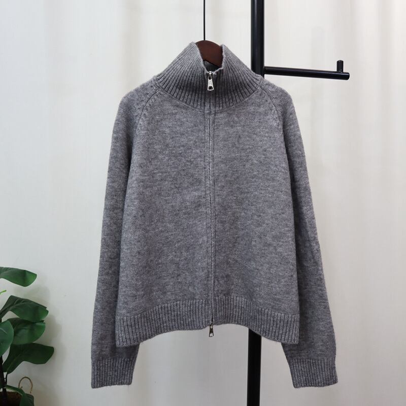 【outer】ファスナーニットカーデ　M27437