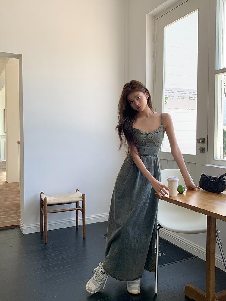 【dress】デニムキャミワンピース　M24871