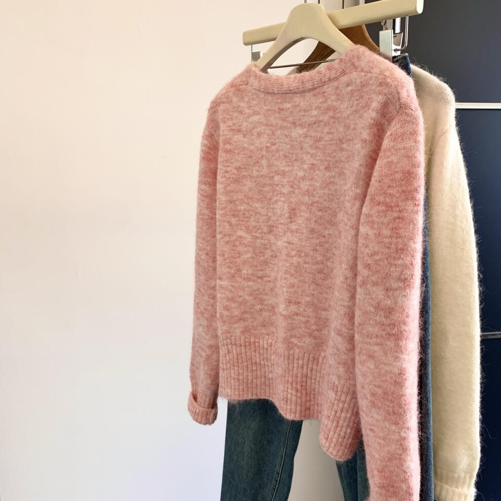 【outer】スパンコールニットカーデ　M29266