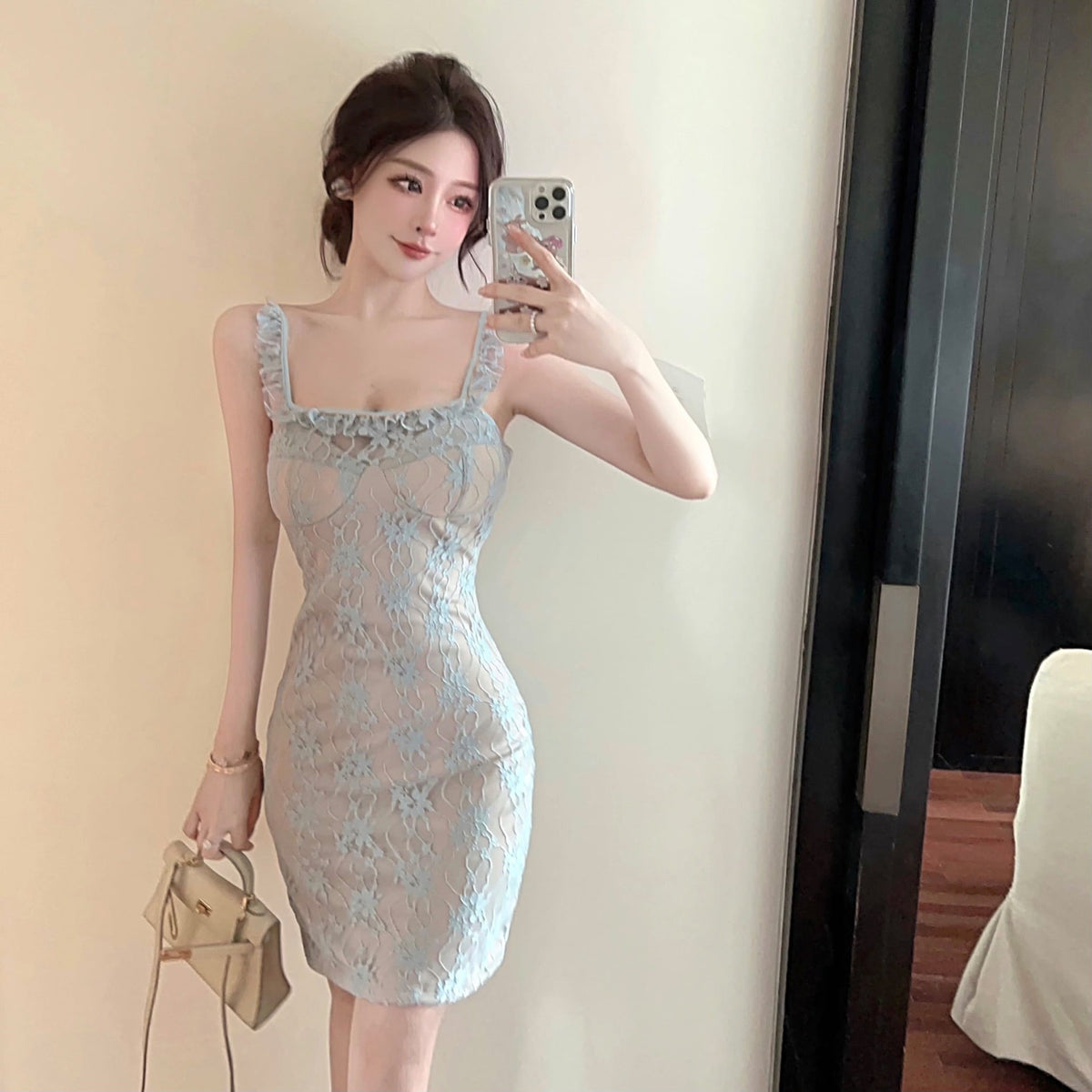 【dress】レースキャミワンピース　M25251
