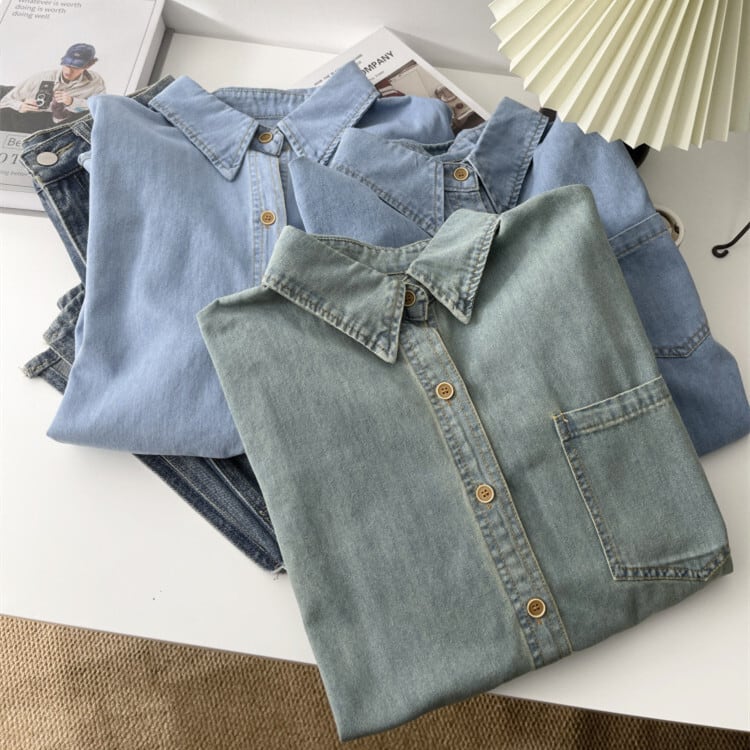【tops】デニムシャツ　M29930