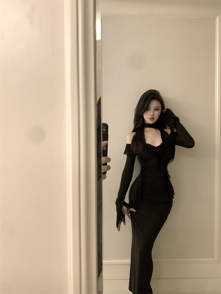 【dress】Vネックワンピース　M29660