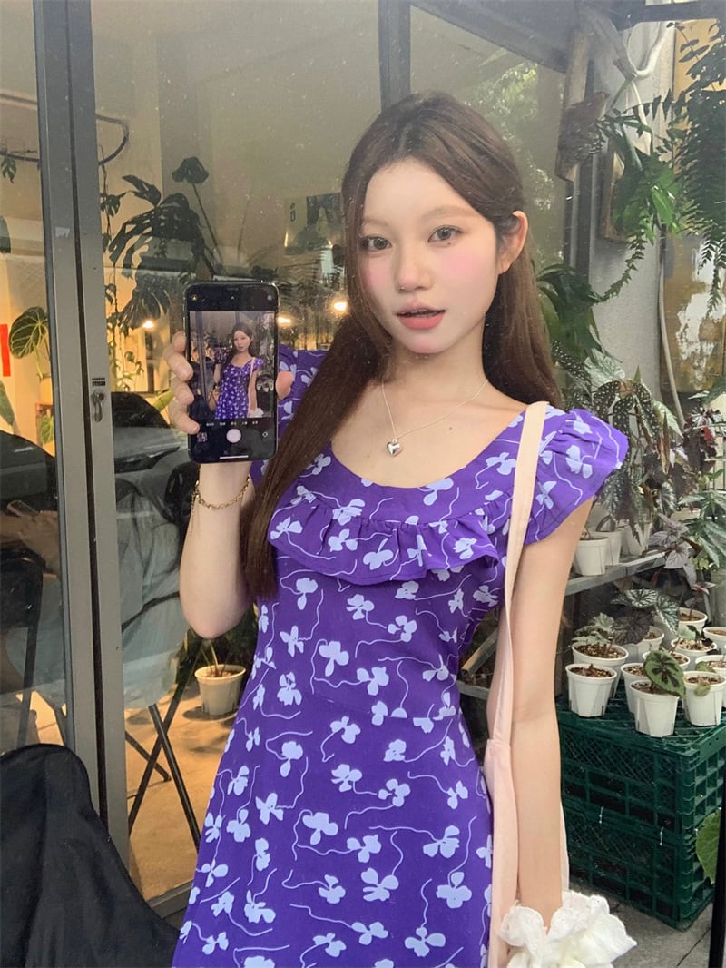 【dress】花柄ワンピース　M24838