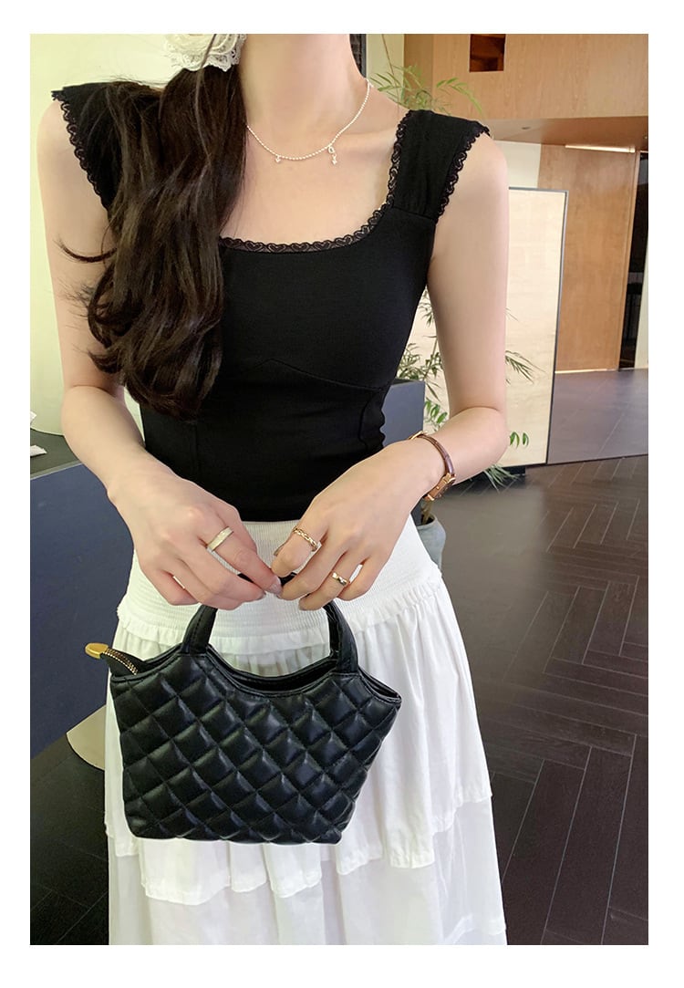 【tops】レースキャミソール　M25032