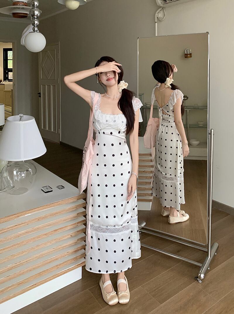 【dress】レースキャミワンピース G20425