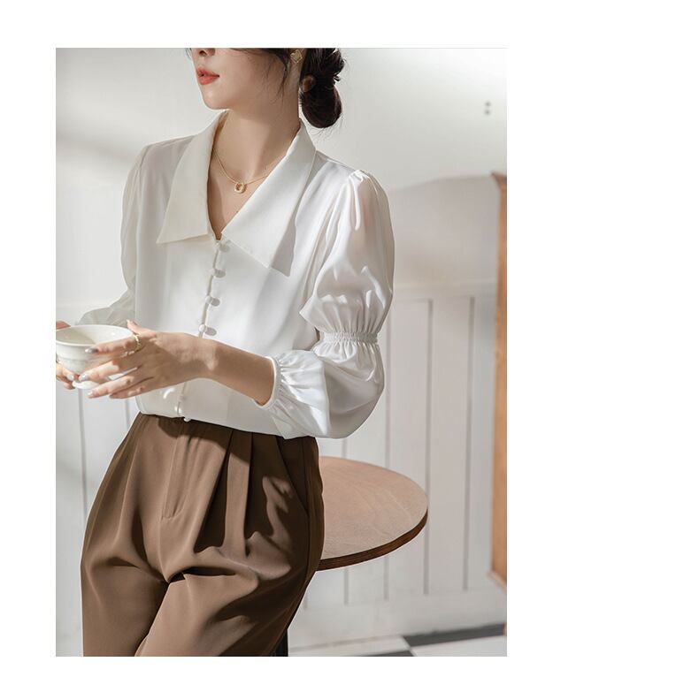 【tops】ランタンスリーブ ブラウスG20471