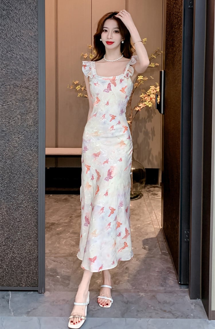 【dress】プリントキャミワンピース　M23963