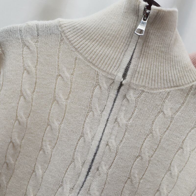 【tops】ファスナーニットセーター　M26849