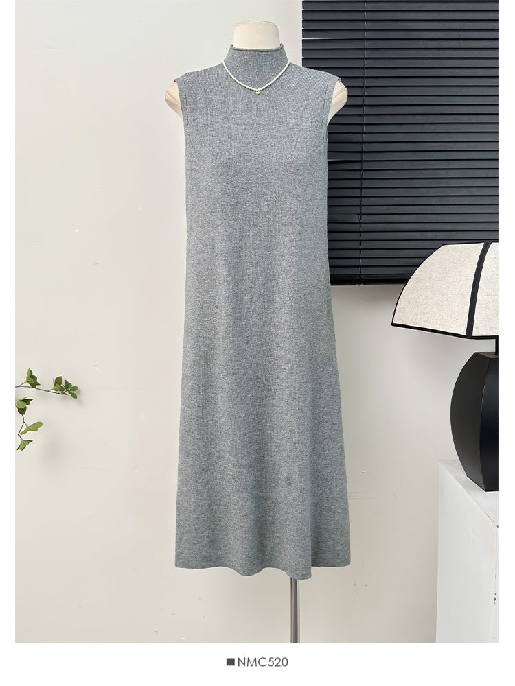 【dress】無地ニットワンピースG23631