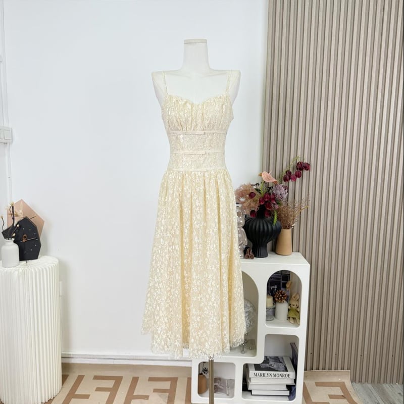 【dress】レースキャミワンピース Q7955