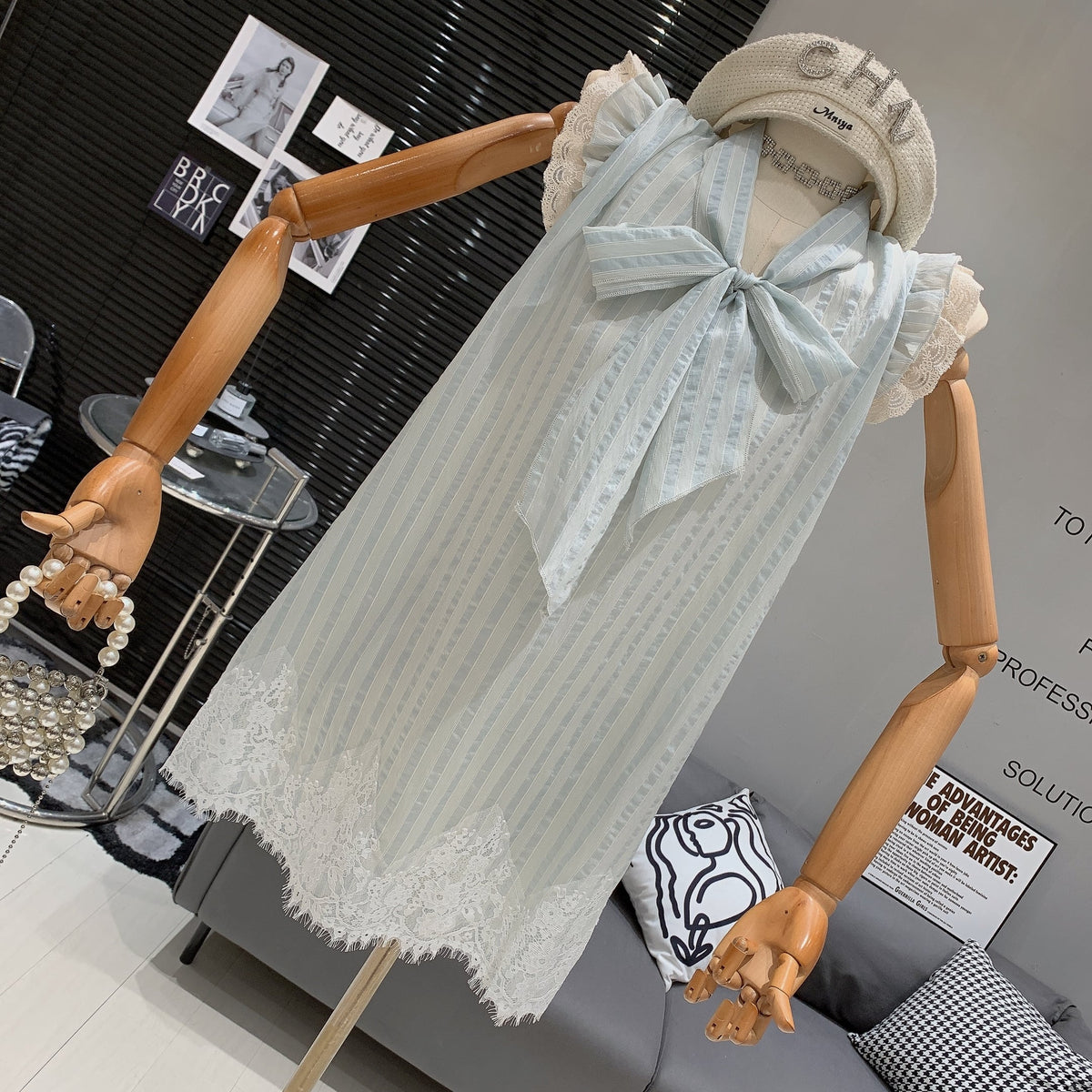 【dress】リボン付きワンピース　M25260