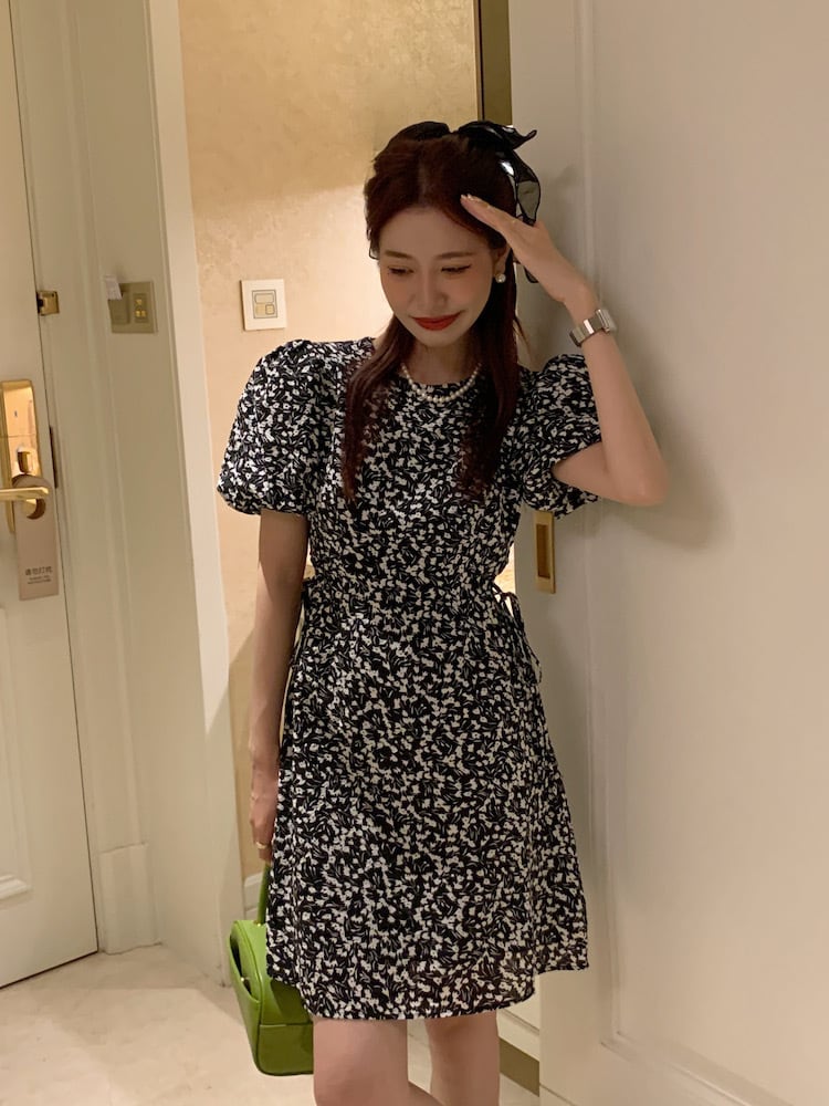 【dress】花柄ワンピース　M24870
