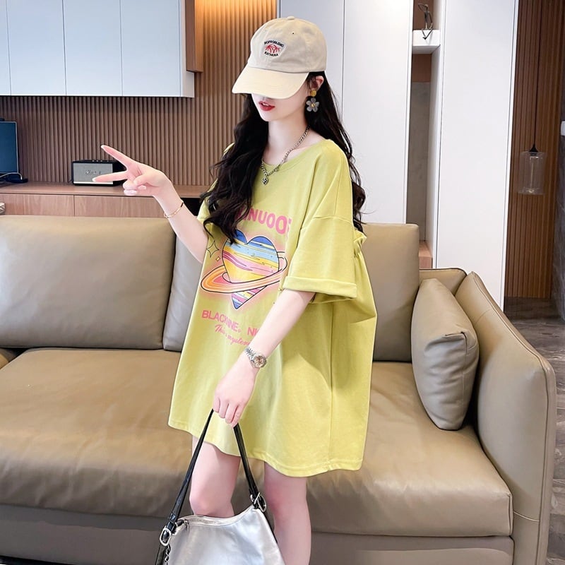 【tops】リボン付きTシャツ　M24349