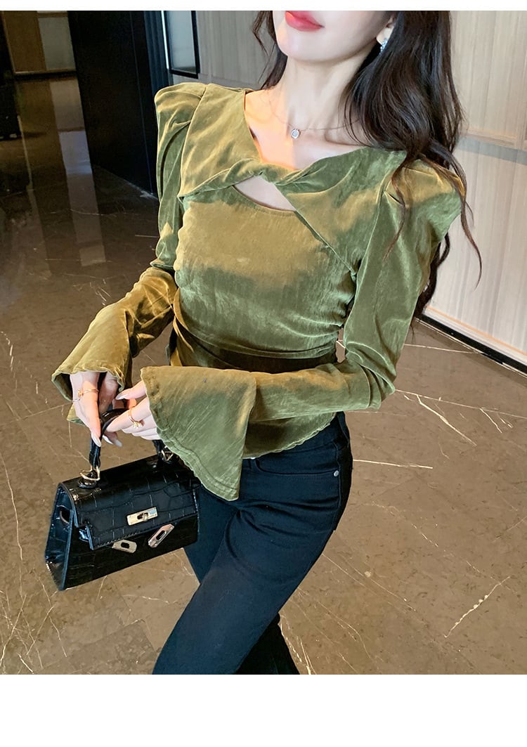 【tops】長袖Ｔシャツトップス　M28975